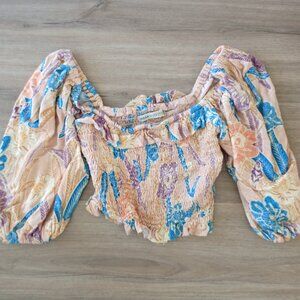 Urban outfitters smocked top XS